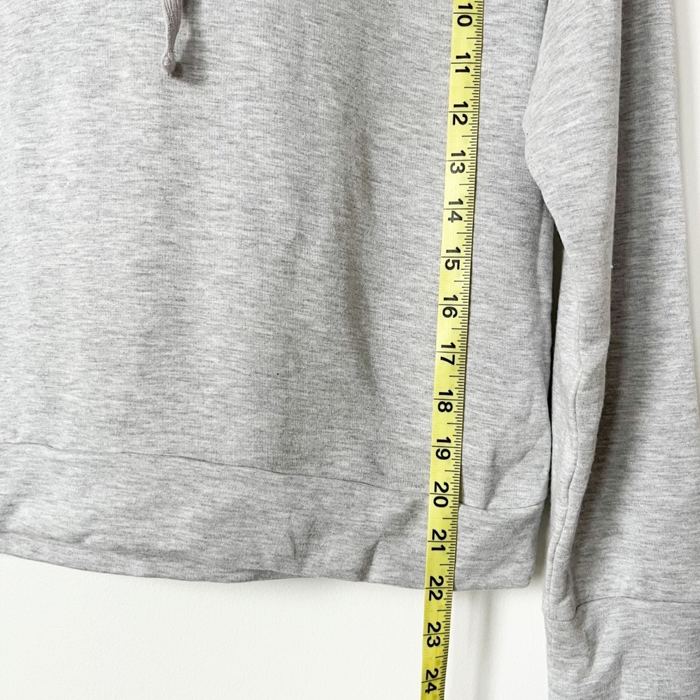 Quince Supersoft Fleece Pullover Hoodie Heather Gray Womens Small - Picture 6 of 11